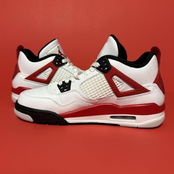 Nike Air Jordan 4 Retro Red Cement GS 408452-161 Size Men / Youth 6 - Picture 2 of 7